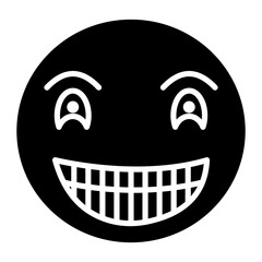 Grinning Face with Smiling Eyes Icon
