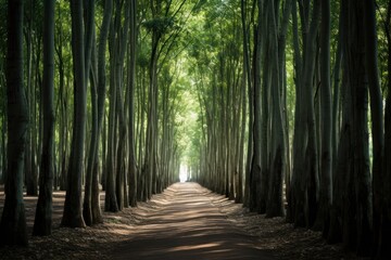 Obraz premium Forest Of Eucalyptus Tree forest tree land.