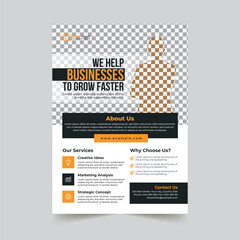 Corporate business flyer template design