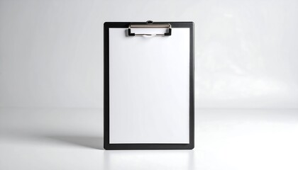 Blank Clipboard with White Background.