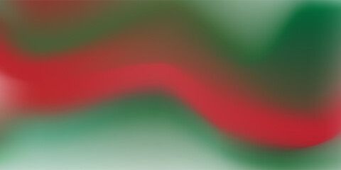 Red and green liquid gradient mesh background template copy space. abstract dynamic color gradient background design. simple vector.