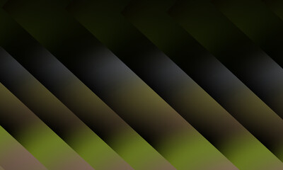 Obraz premium Abstract diagonal lines of varying shades of green and dark gray create a textured layered background with a sense of depth and movement