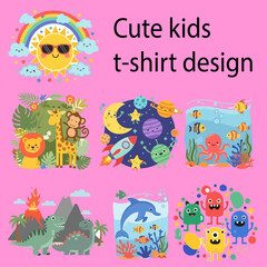 Cute Kids T-Shirt Designs | Fun Cartoon & Colorful Children’s Fashion Graphics