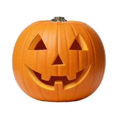 Halloween pumpkin jack o'lantern with happy face