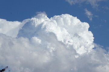 Nubes blancas en un cielo azul de verano © Sara R
