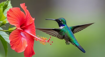 Obraz premium Hovering Jewel Hummingbird