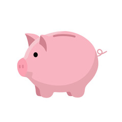 Pink Piggy Bank Cute Cartoon Saving Money Box Kawaii Pastel Transparent PNG Clipart