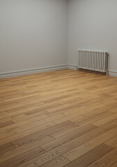 静寂の空間、光射す床