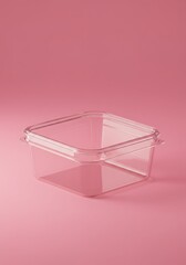 ピンクの静寂と透明な箱