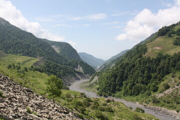 Naklejka premium mountain landscape in the mountains