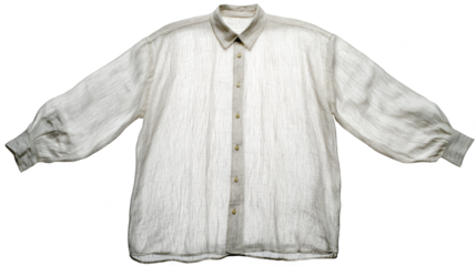 Detailed close up view of a classic button up shirt featuring a crisp collar and a perfectly tailored long sleeve showcasing the fine texture and craftsmanship of the garment.