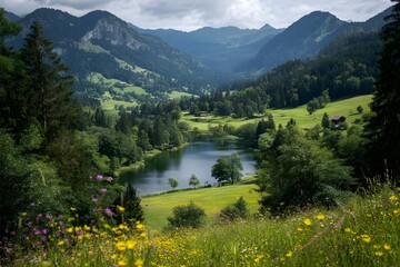 Fototapeta premium Idyllic Summer Landscape