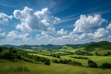 Naklejka premium Idyllic Summer Landscape