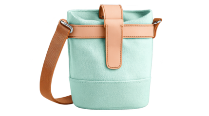 A small portable and reusable water bottle in a refreshing mint green color perfect for staying hydrated on the go at the gym or in the office.