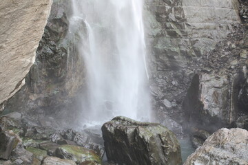 waterfall in the mountains