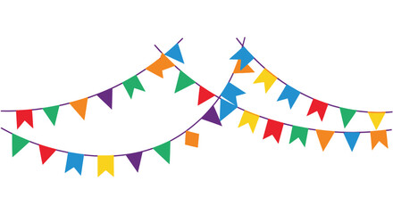 Colorful Bunting Flags Decoration for Party Celebration