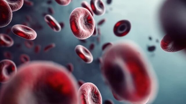 Dynamic movement of red blood cells in a freeflowing circulatory system microenvironment