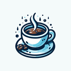  Vector image of a coffee cup