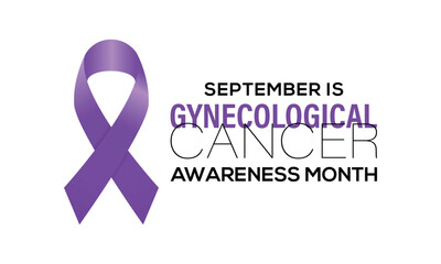 Vector illustration  Gynecological Cancer Awareness Month raising awareness of ovarian, cervical, uterine, and other cancers. Great for Awareness Banners, Social Posts, Cards and Design.
