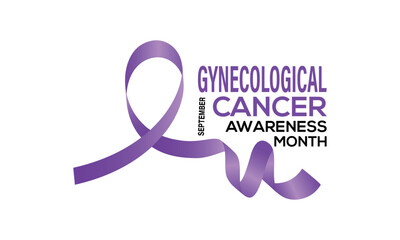Vector illustration  Gynecological Cancer Awareness Month raising awareness of ovarian, cervical, uterine, and other cancers. Great for Awareness Banners, Social Posts, Cards and Design.