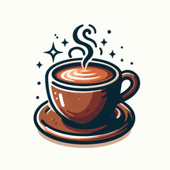  Vector image of a coffee cup