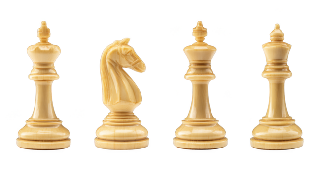 Strategic placement of the powerful king the versatile queen and the humble pawn on a checkered battlefield illustrating concepts of power strategy and intellectual challenge in the game of chess.