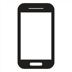 mobile phone with blank screen