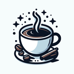  Vector image of a coffee cup