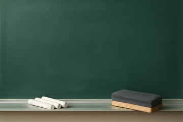 Blank Green Chalkboard