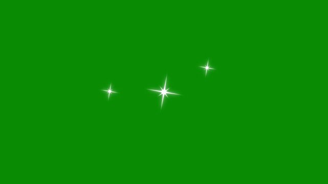 Twinkle star glitter sparkle, glowing shining stars, sparkle star animation, blinking light effect, sparkling white stars animation in doodle cartoon vector style, shining sparkle twinkle light.