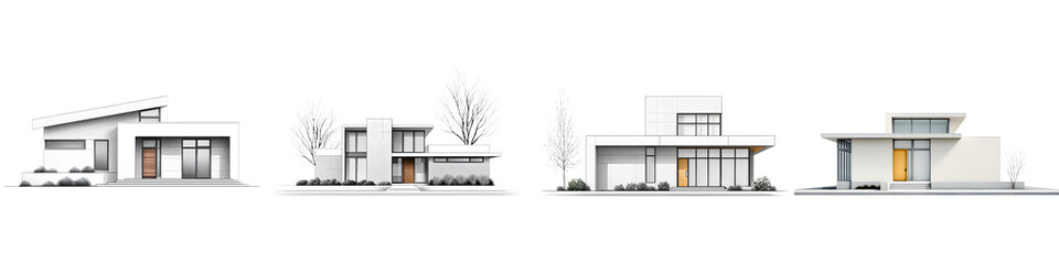Modern House Exterior Collection - Minimalist Architecture
