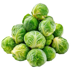 Obraz premium Fresh brussels sprouts arranged on a dark background, ready to be cooked and enjoyed.
