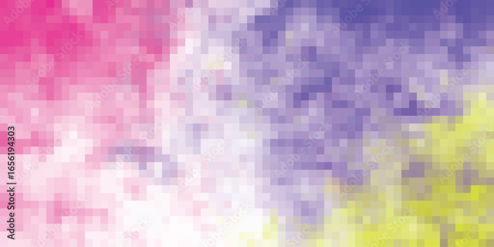 Wall mural abstract pixelated gradient background with soft pastel colors for digital design and web graphics