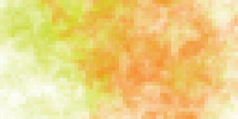 Abstract pixelated background in yellow and orange hues for modern design and digital content