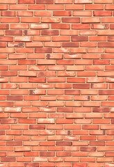 Obraz premium A seamless texture of red brick wall, showing consistent pattern and color variations.
