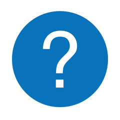Blue Circle Info Question Mark Icon