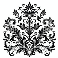  vector image of floral ornament design