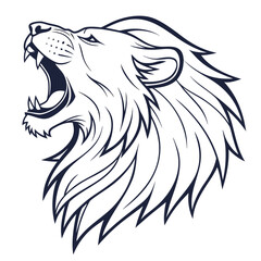 Fototapeta premium lion head vector