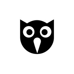 black and white owl