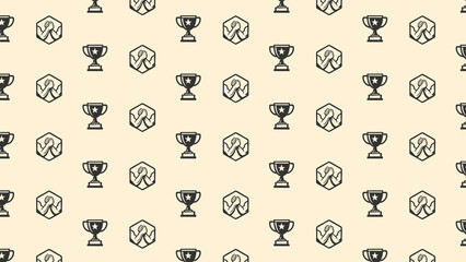 Obraz premium Arm wrestling vector pattern design