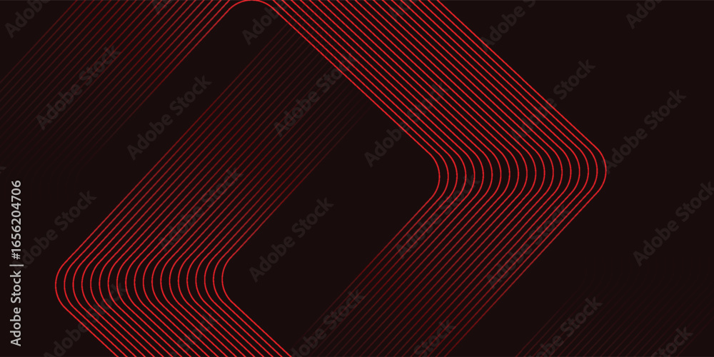 Wall mural red abstract line background with dynamic shape composition, modern abstract design vector eps10