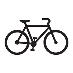 Simple Bicycle Icon Vector Illustration