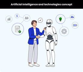 Artificial Intelligence and technologies concept