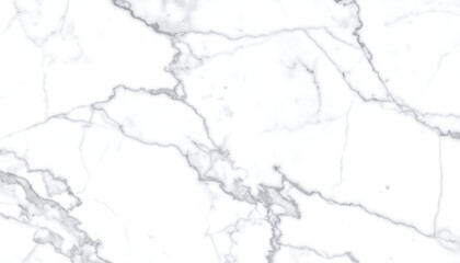 High-resolution seamless white marble texture; elegant, minimalist grey veining; clean, sophisticated background for design projects.