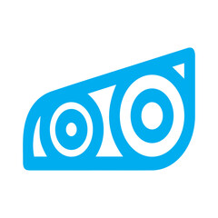 Abstract blue headlight icon