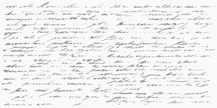 Background with print of old letter. Minimal form with noisy stipple, soft blur and rough ink threshold. Distressed grain and subtle dust.