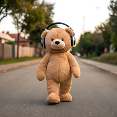 Teddy's Tune A Stuffed Bear's Auditory Adventure on the Street