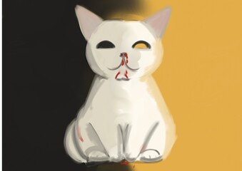 black and white cats halloween