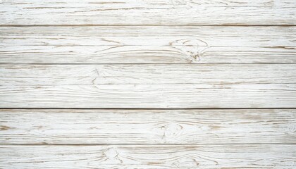 Obraz premium Weathered white wooden planks displaying natural wood grain, serving as rustic textural background for vintage inspired design compositions and styling seamless background pattern wallpaper