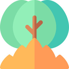 Forest Fire Disaster Icon